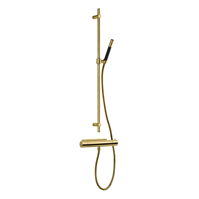 Produktbild föreställande artikeln DUSCHBLANDARE EVM168+ZSAL300 TERMOSTAT C/C160MM HONEY GOLD från kategorin Duschblandare & Badkarsblandare